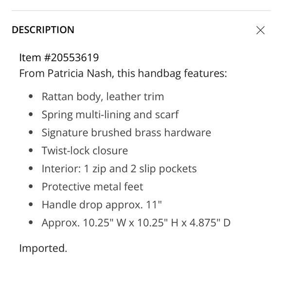 NWT Patricia Nash Kalamaria Floral Scarf Woven Tote Bag Satchel - Picture 4 of 7